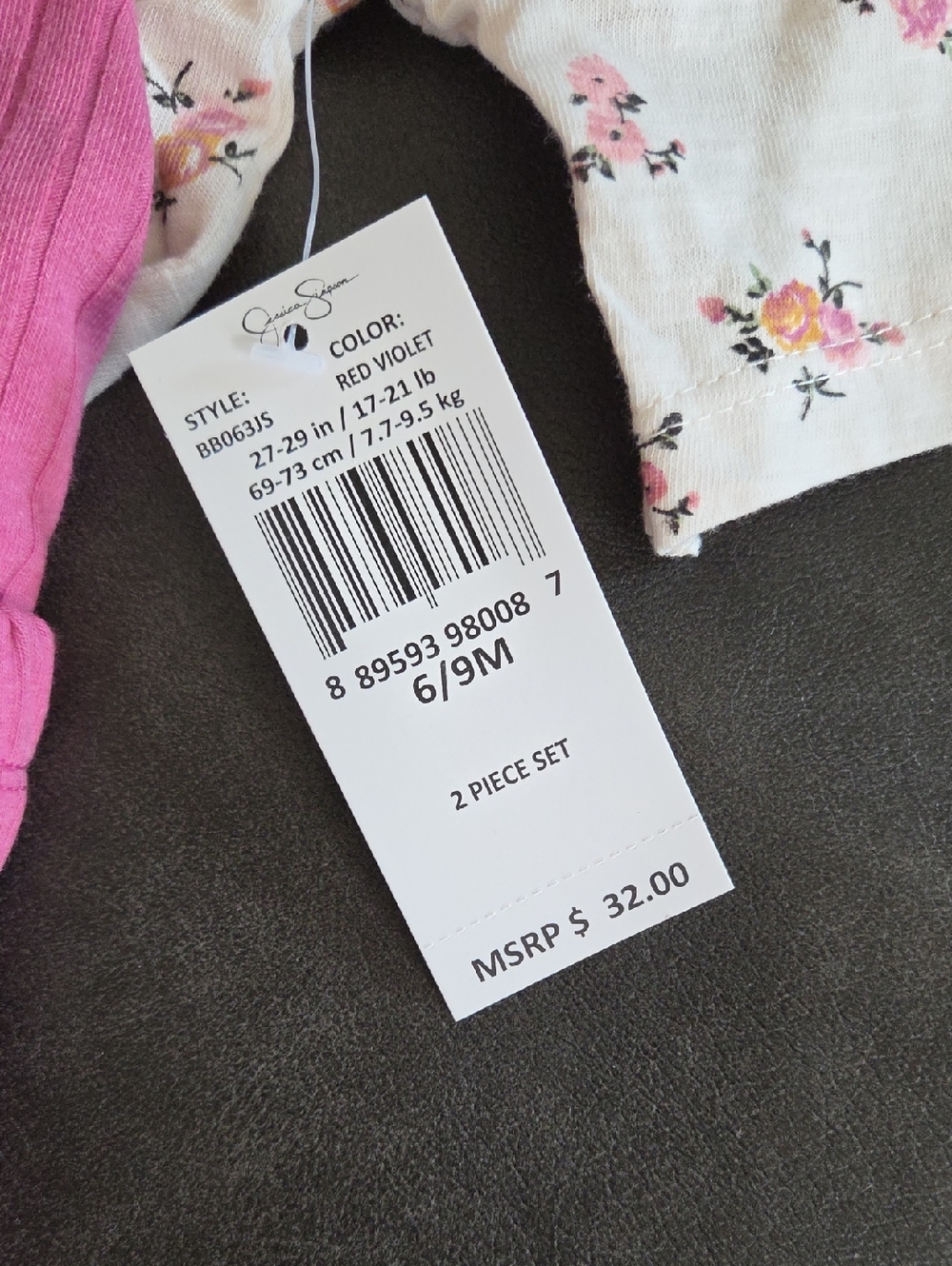 NWT Pink Ribbed Overalls - Picture 2 of 5